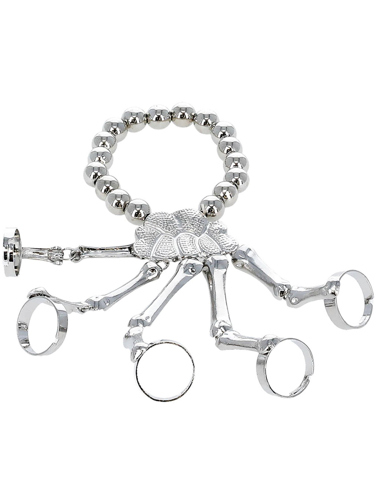 Smiffys Skeleton Hand Bracelet, Silver für Damen