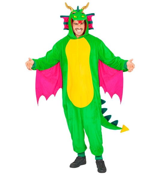 Plüsch Drache Kostüm Overall Onesie mit Kapuze