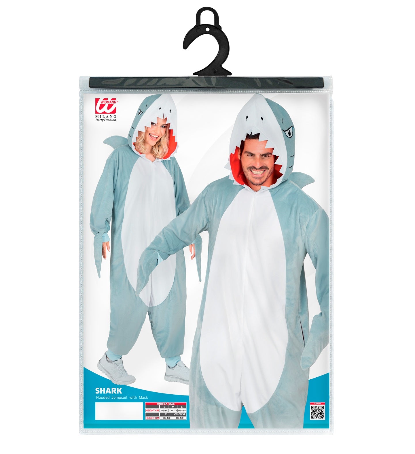 Plüsch Hai Kostüm Overall Onesie mit Kapuze