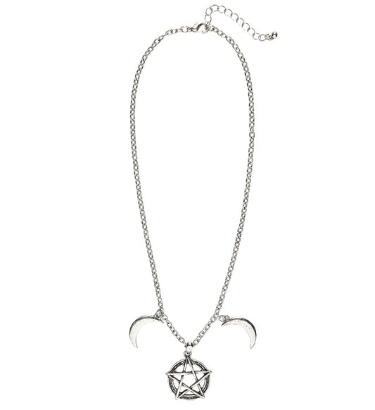 Esoterische Halskette mit mystischem Symbol als Accessoire für Halloween und Fasnacht