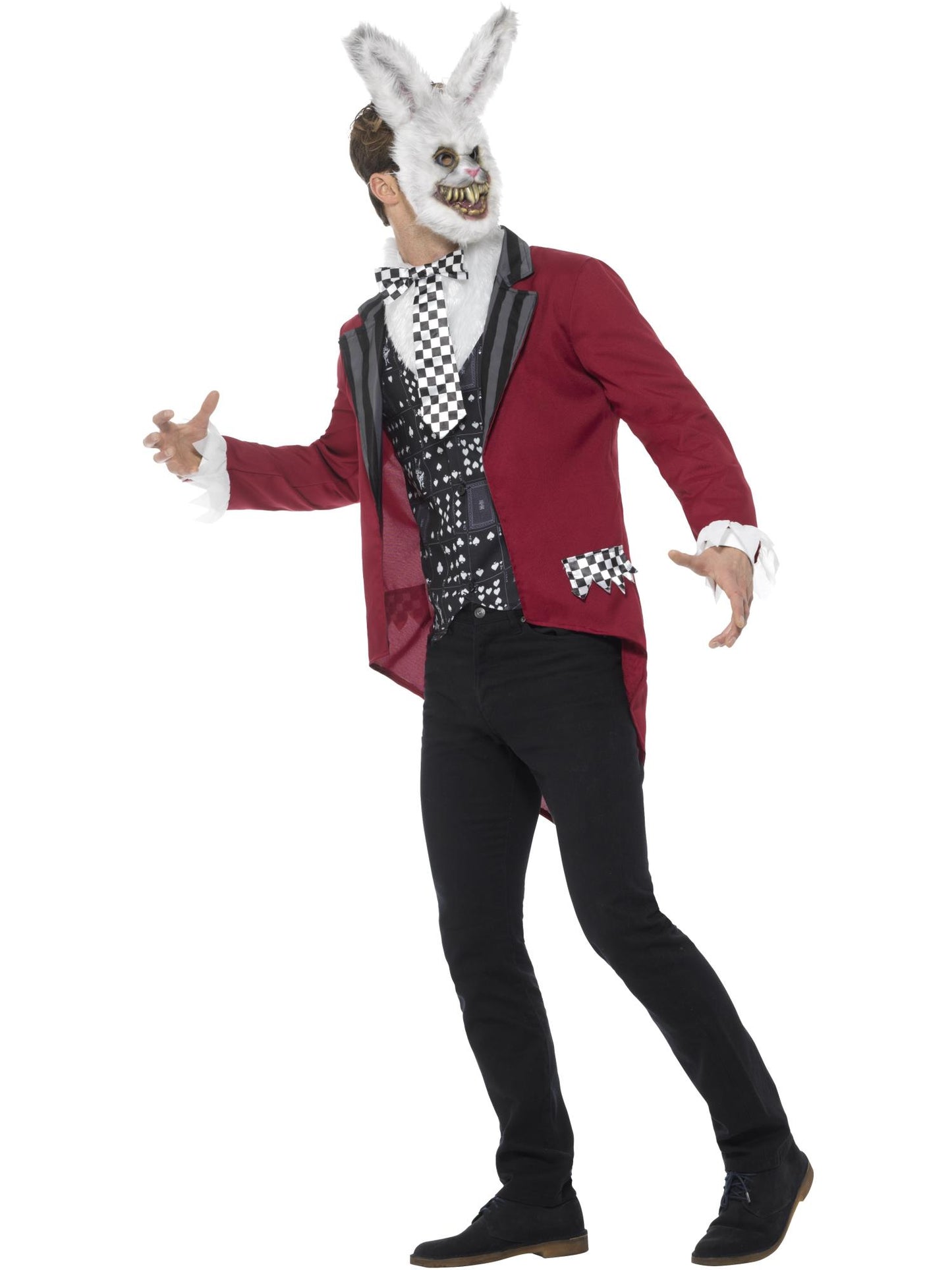 Smiffys STORYBOOK Deluxe White Rabbit Costume, Red CS für Herren