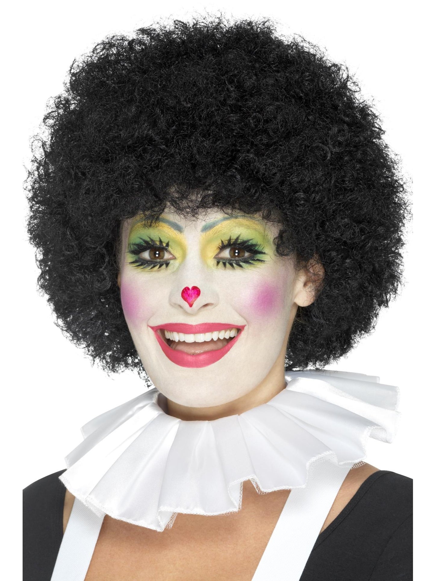 Smiffys Clown Neck Ruffle, White AC für Unisex