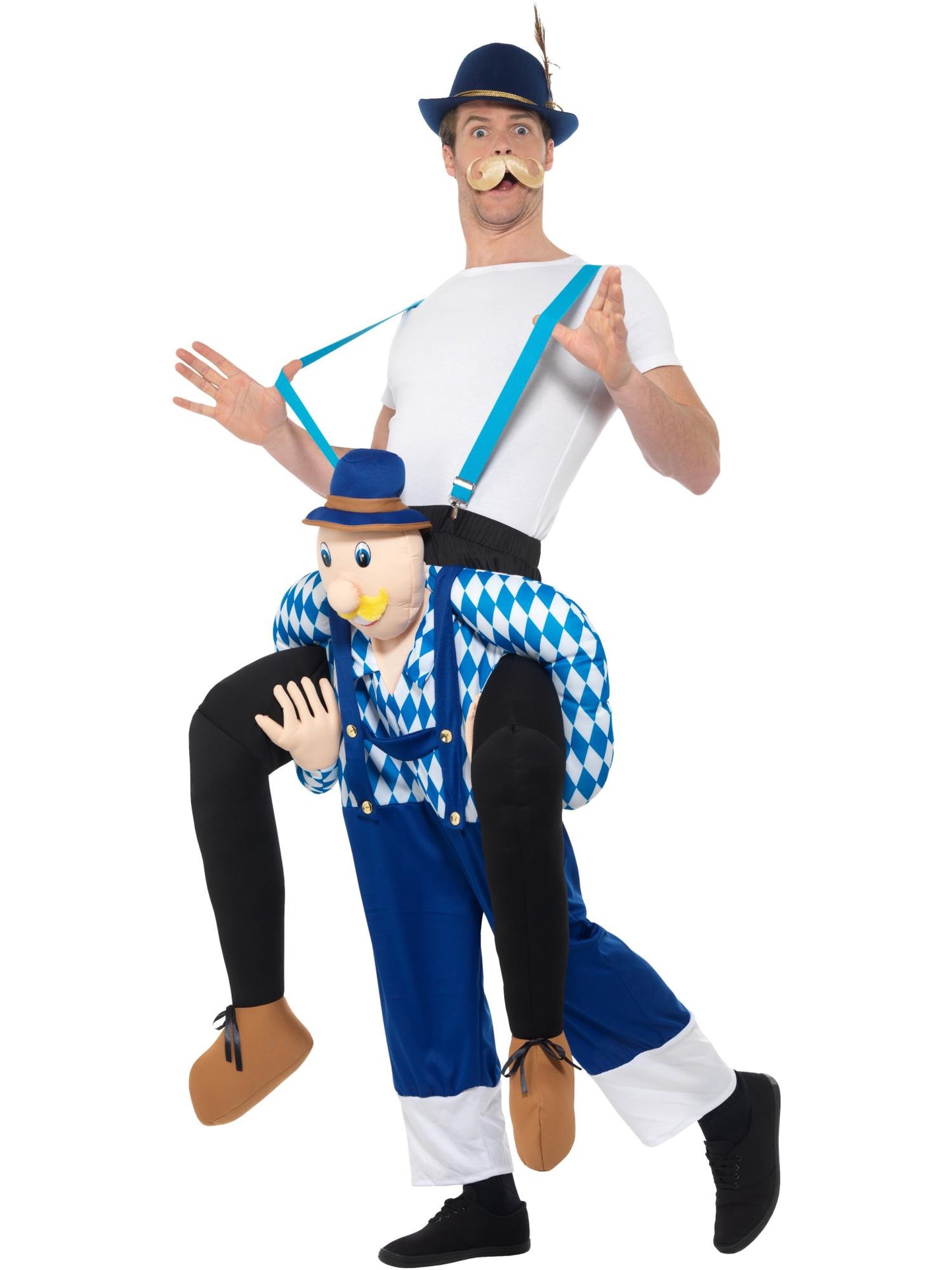 Smiffys Piggyback Bavarian Costume, Blue CS für Unisex