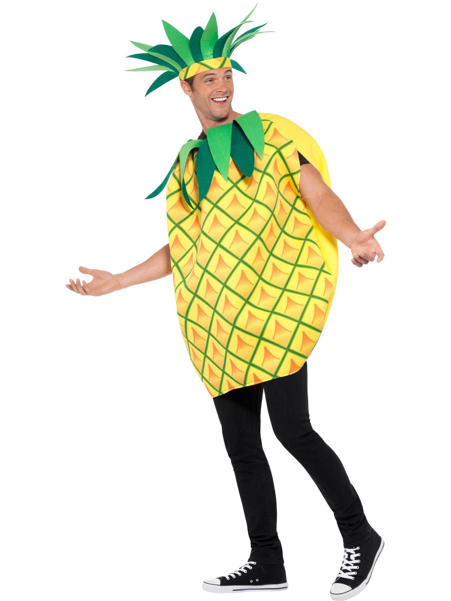 Smiffys COMEDY Pineapple Costume, Yellow CS für Unisex