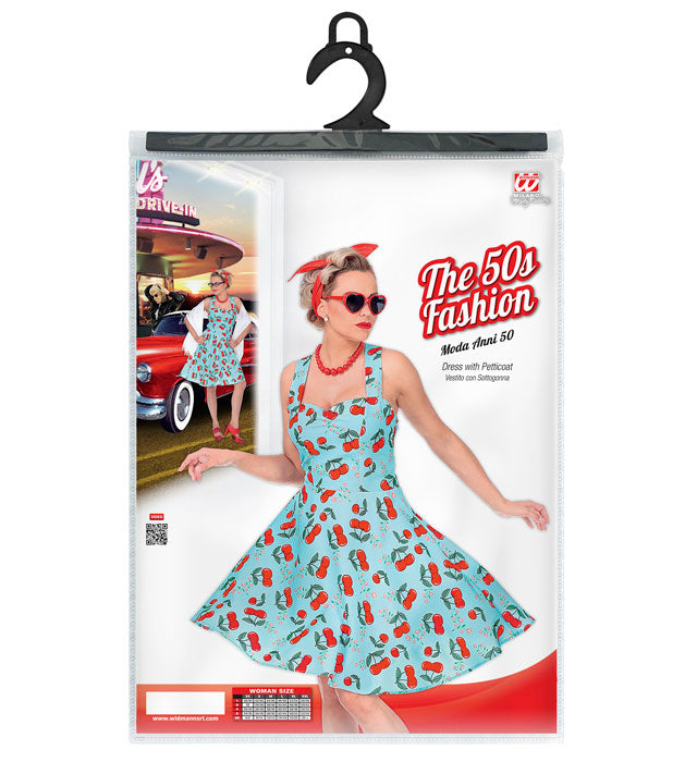 50er Jahre Kleid mit Petticoat in klassischem Retro-Stil