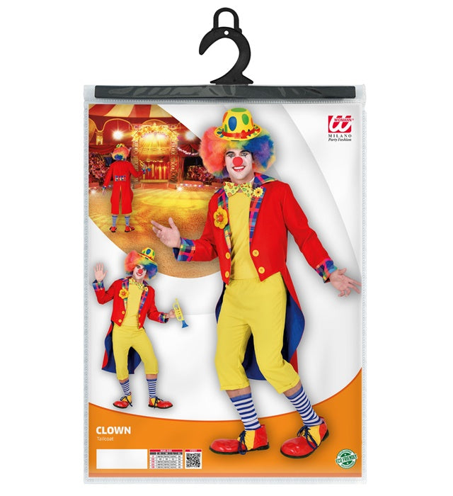 Clown-Frack Kostüm für Fasnacht und Karneval in elegantem Design