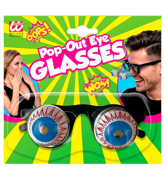 Schock-Brille mit gruseligem Design für Fasnacht und Halloween