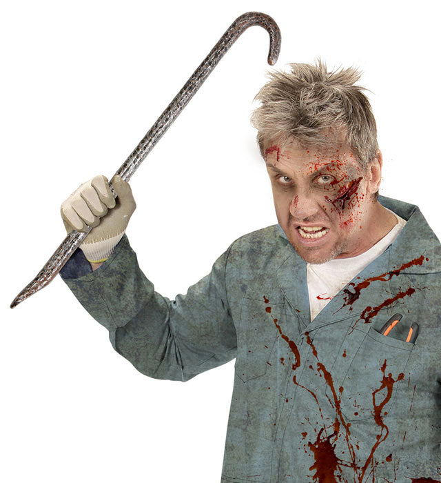 Robustes 71 cm Brecheisen aus Metall für Halloween und Fasnacht