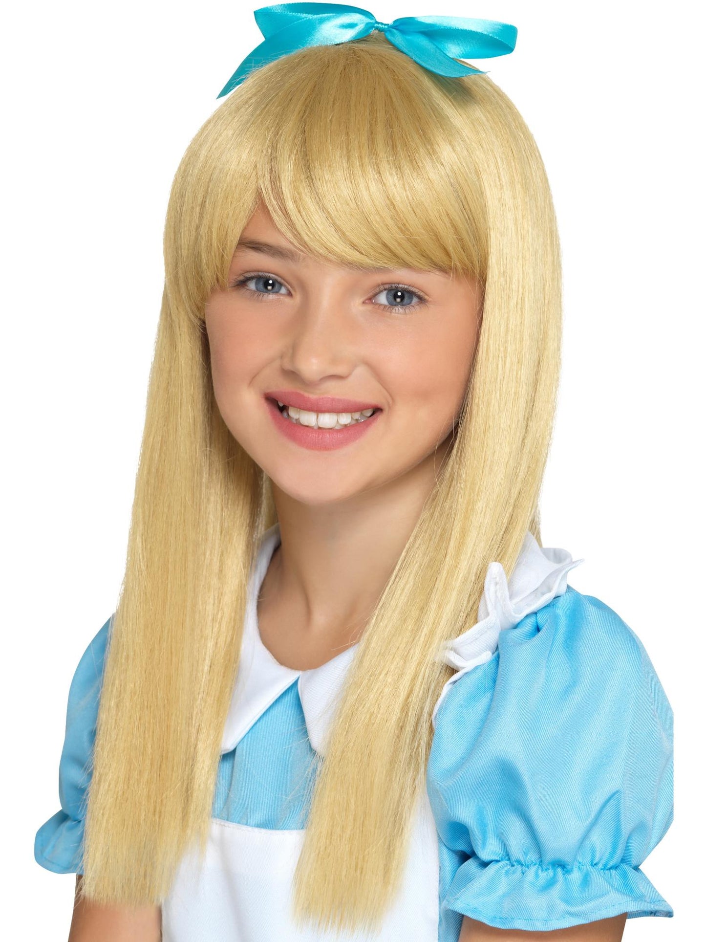 Smiffys Wonderland Princess Peruecke blond fuer Maedchen