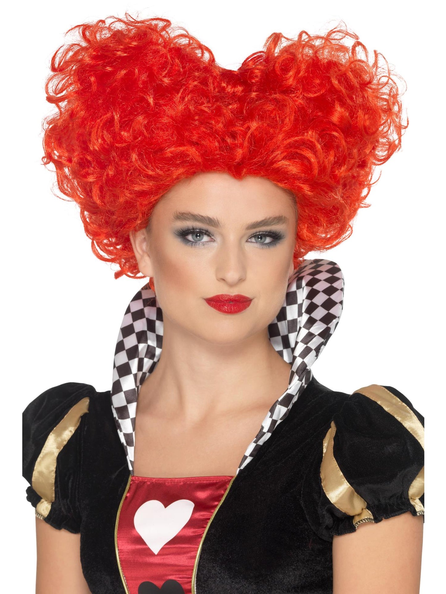 Smiffys Queen Heart Perücke rot für Damen