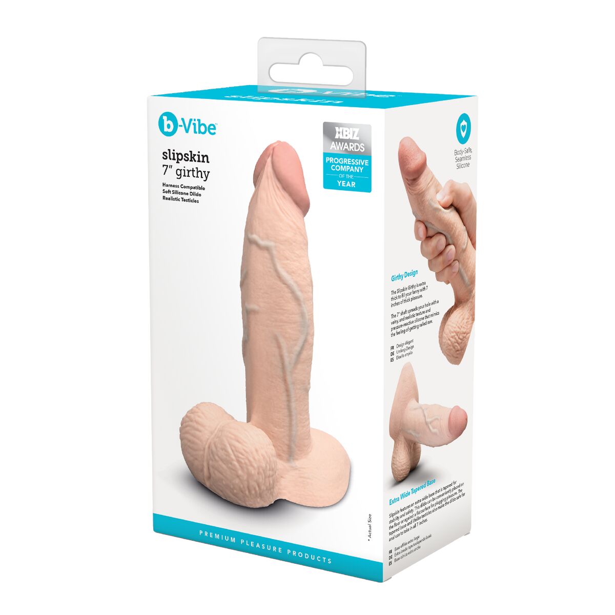 Natürliches Dildo B-Vibe Silikon Ø 5 cm (15,2 cm)