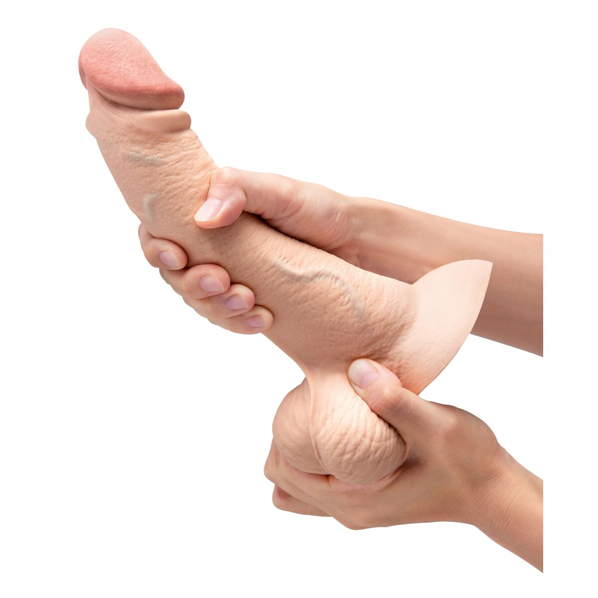Natürliches Dildo B-Vibe Silikon Ø 4,9 cm (18 cm)