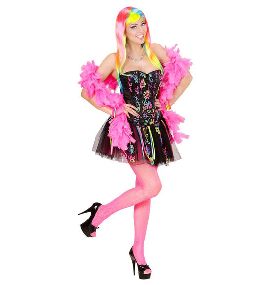 "NEON RAINBOW FANTASY GIRL" (Korsett, Tutu) Regenbogen