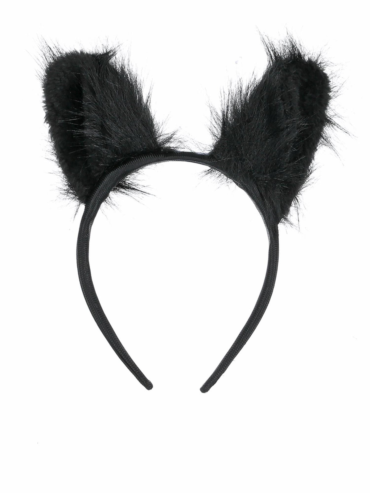 Smiffys Long Pile Fur Cat Ears, Black HA für Damen