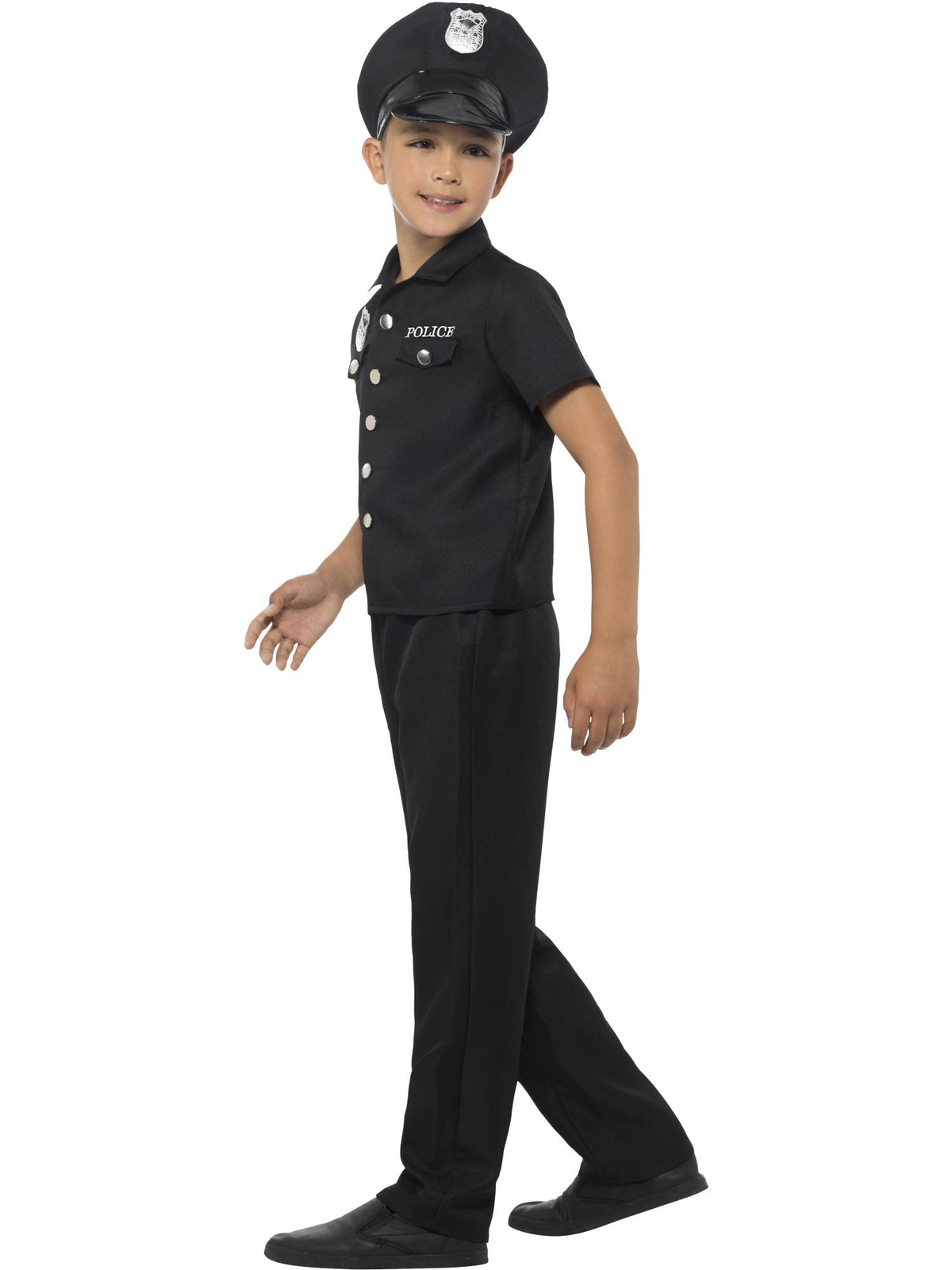 Smiffys COPS&ROBS New York Cop Costume, Black CS für Unisex