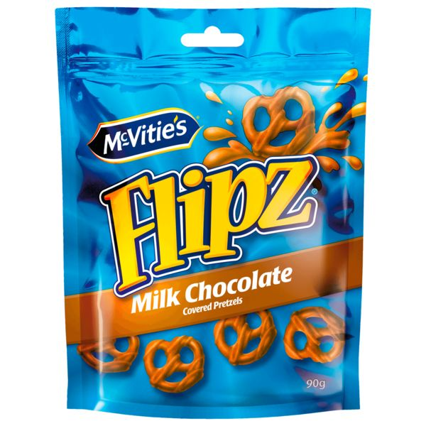 Mc Vities Flipz Milk Choc Pretzel
