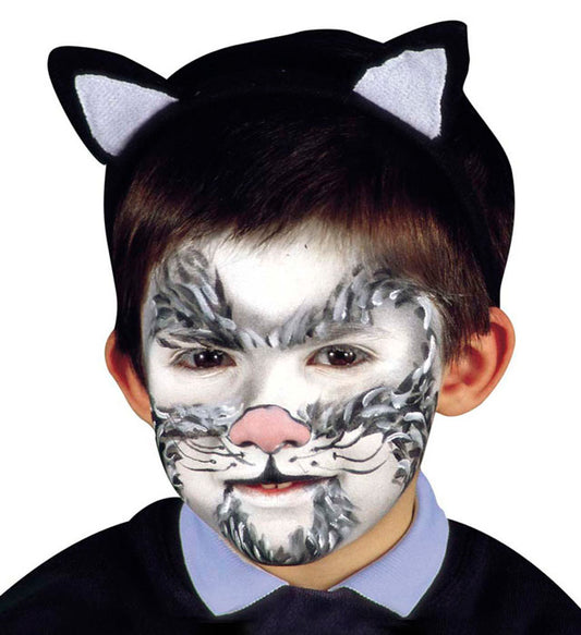 Tier-Schminkset mit 6 verschiedenen Tiermotiven für Fasnacht und Karneval