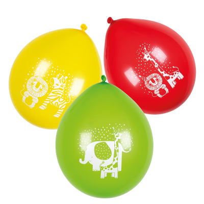 Boland Latex Safari Luftballons 25 cm Doppelseitig 6er Pack