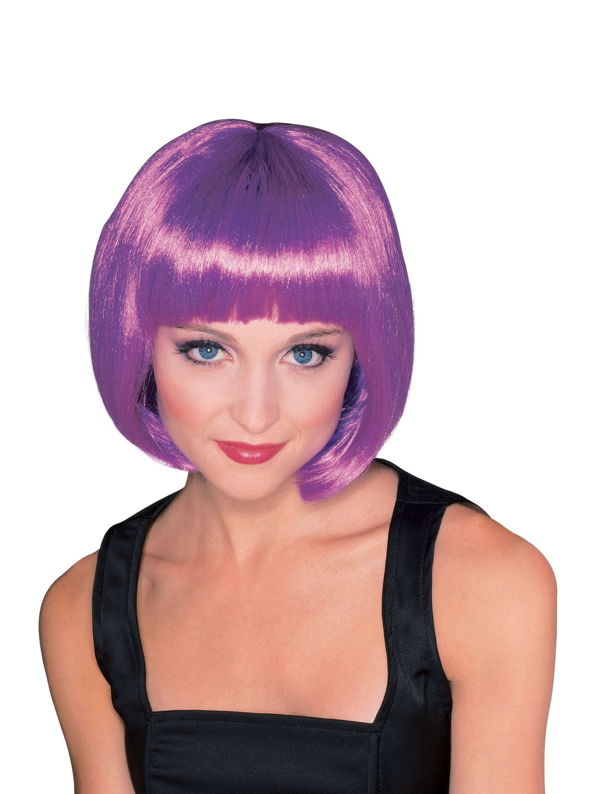 Rubies Super Model Purple Perücke violett – Detailansicht