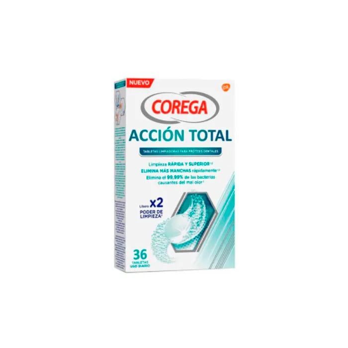 COREGA COREGA Total Action Reinigungstabletten 36 Stück für Zahnprothesen Kosmetik