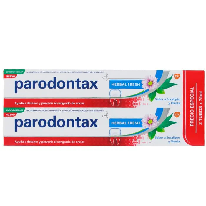 PARODONTAX PARODONTAX Duplo Herbal Fresh Zahnpasta 2 x 75 ml Kosmetik
