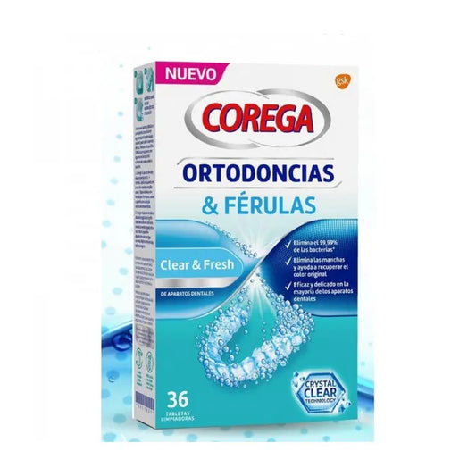 COREGA COREGA Kieferorthopädie & Schienen Reinigungstabletten 36 Stück Kosmetik