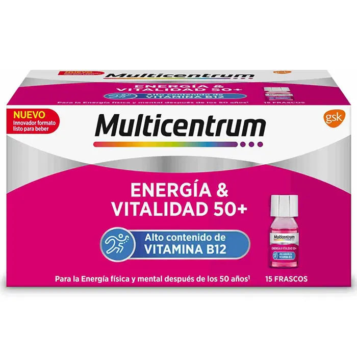MULTICENTRUM MULTICENTRUM Energie & Vitalität 50+ 15 Ampullen je 7 ml Kosmetik