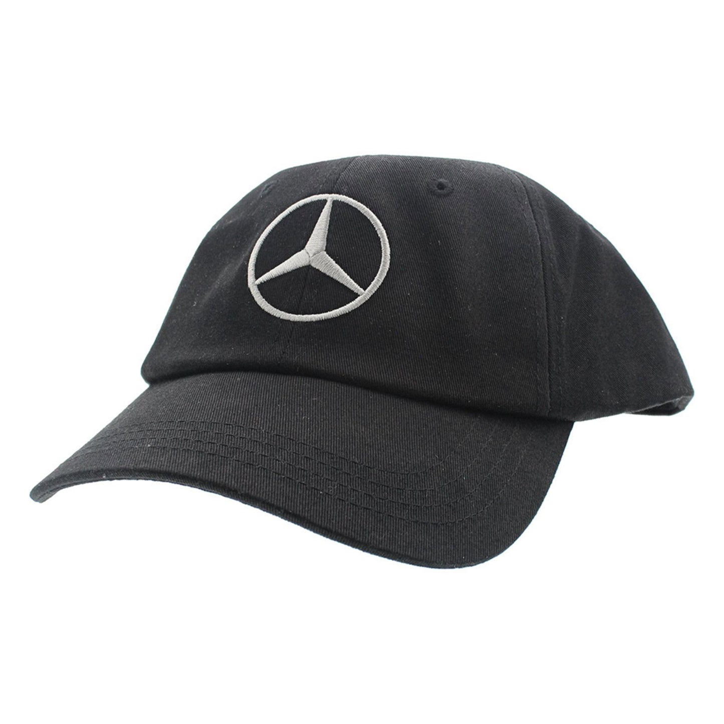 Mercedes-Benz, Black Cap, Logo-Detail, Gummikappe, Schwarz