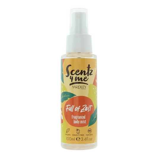 Yardley Yardley, Scentz 4 Me Full Of Zest, Duftspray, Unisex, 100 ml Regular