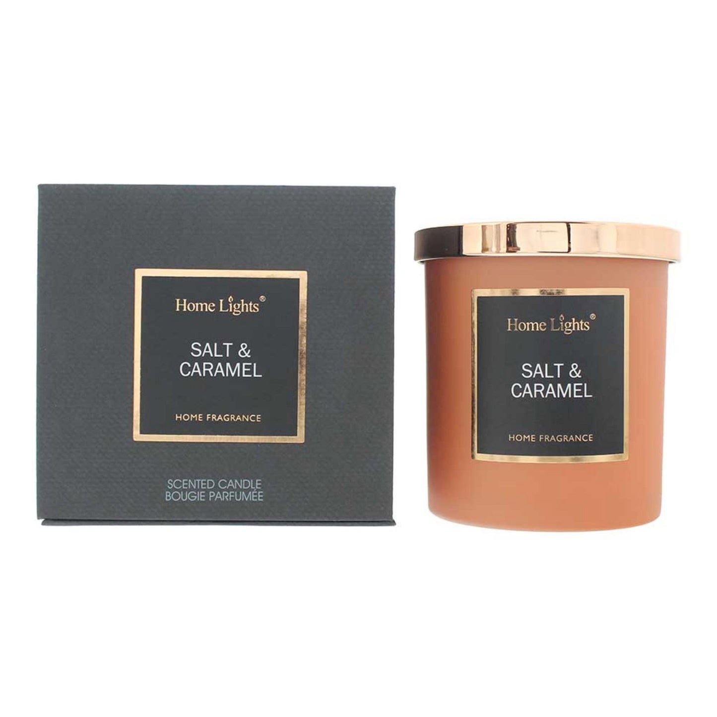 Home Lights, Salt & Caramel, Duftkerze, 215 g