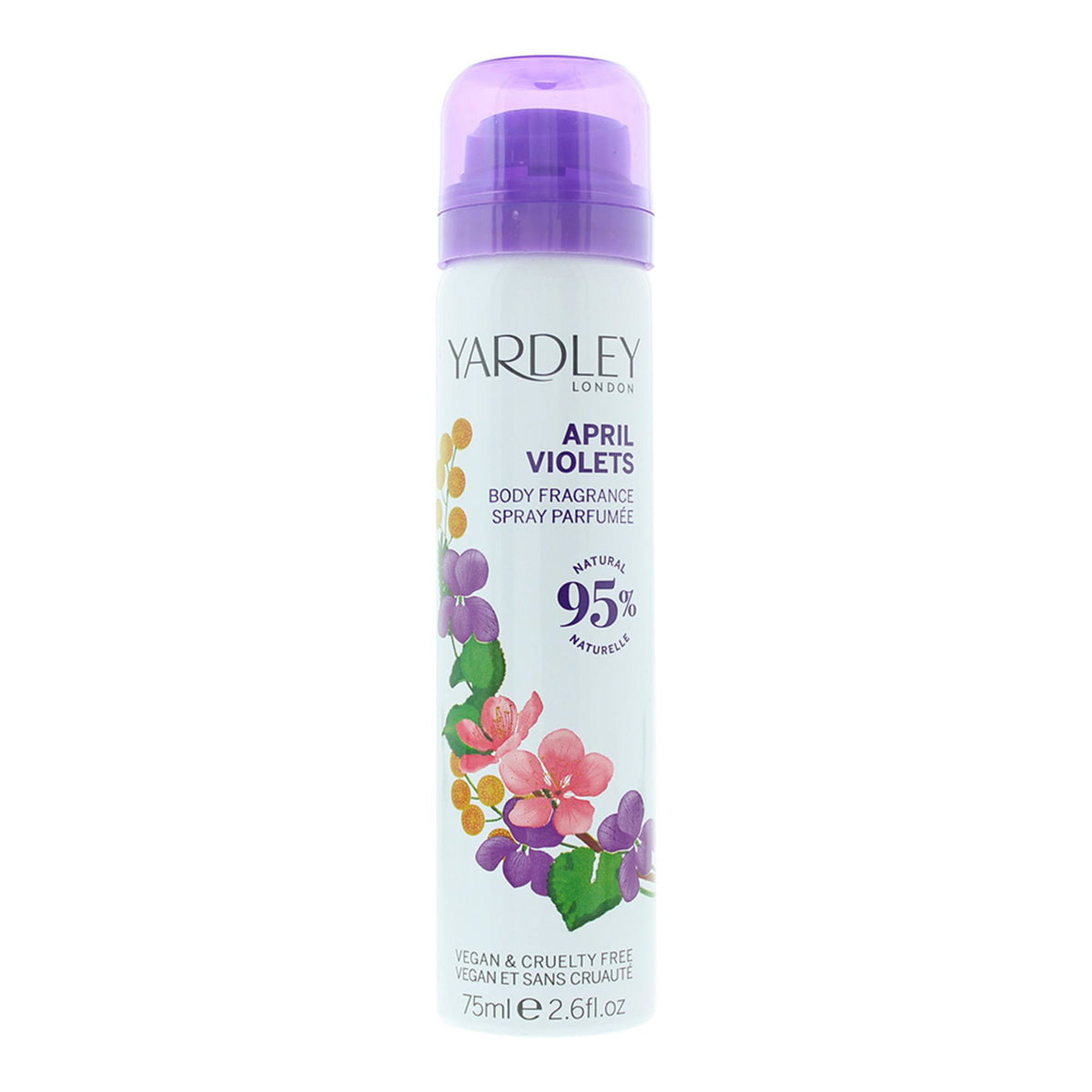 Yardley, April Violets, Deodorant Spray, Für Frauen, 75 ml