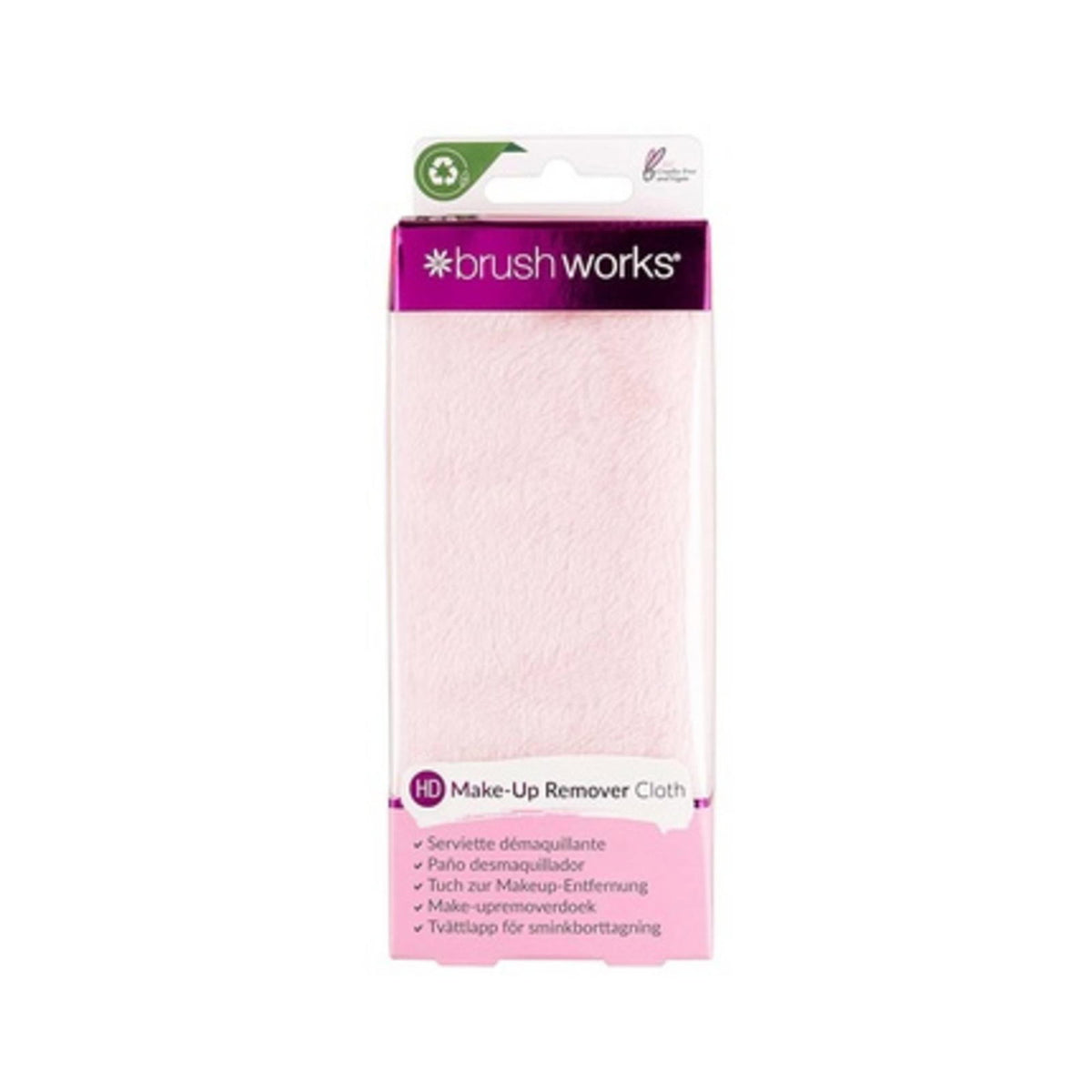 Brushworks, Brushworks, Textile Makeup Remover Glove, Pink