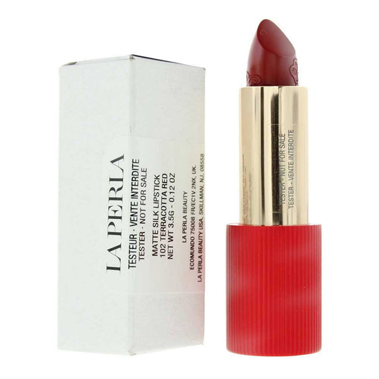 La Perla La Perla, Matte Silk, Matt, Creme-Lippenstift, 102, Terrakottarot, 3.5 g *Tester