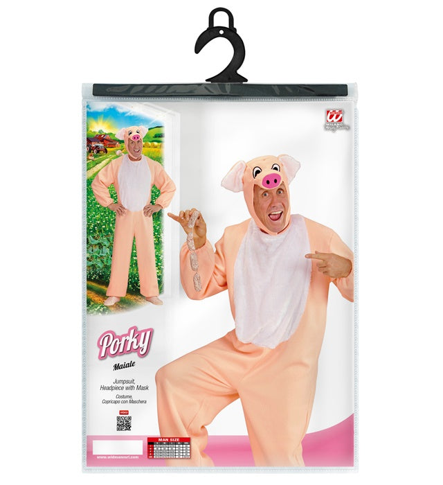 Schwein-Kopfbedeckung mit Nase und Ohren für Fasnacht und Karneval