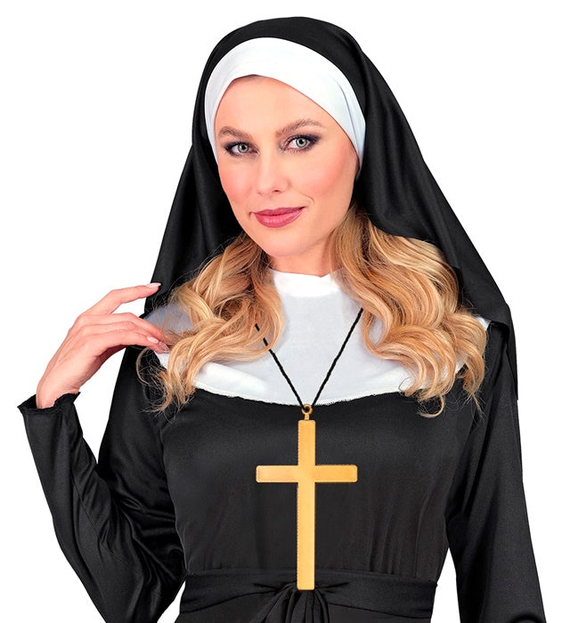 Großer Kreuz-Anhänger 24 cm als Kostümzubehör für Fasnacht und Mottopartys