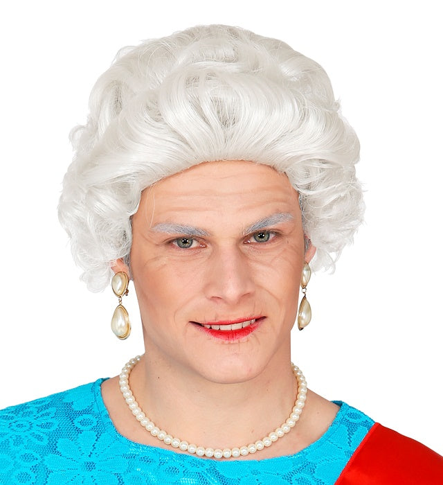 Queen Perücke in klassischem Stil für Fasnacht und Kostümparty