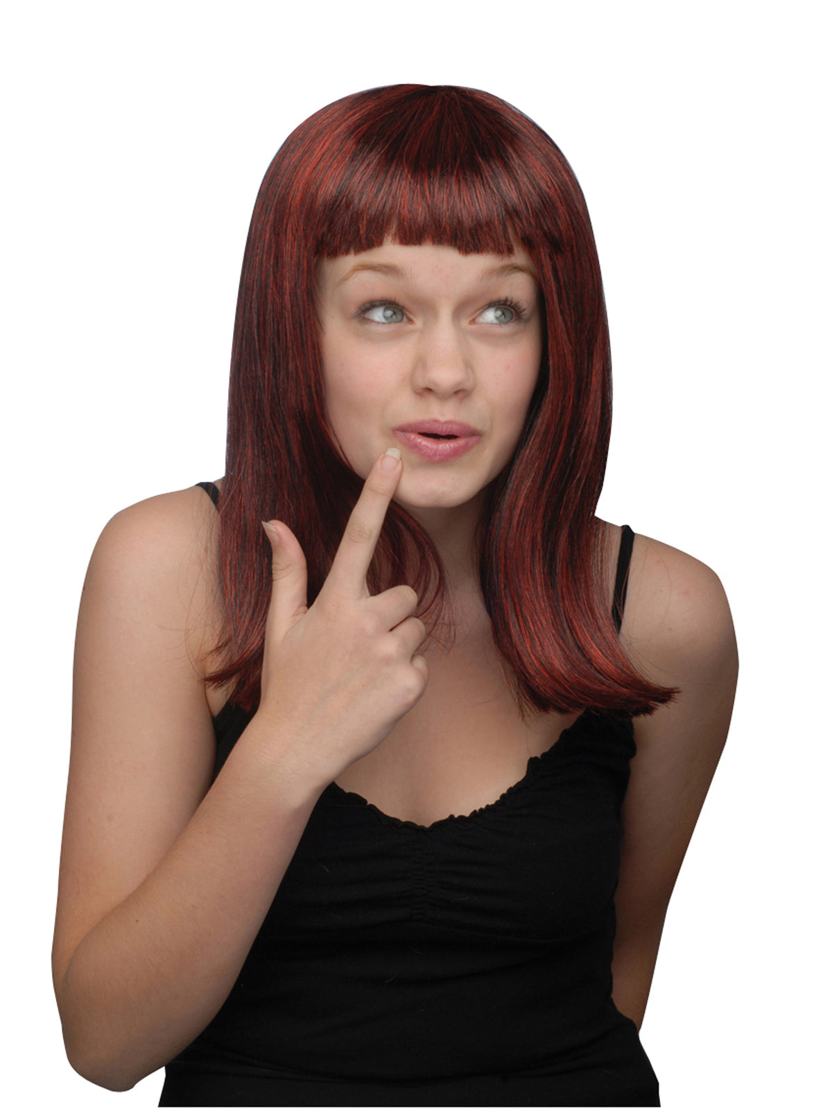 Rubies SHOULDER LENGTH WIG RD/BK Perücke
