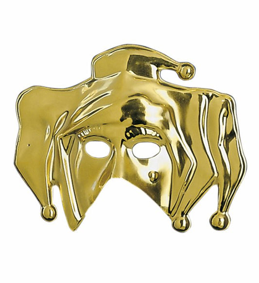 Joker-Maske aus Kunststoff mit elastischem Band für Fasnacht und Karneval