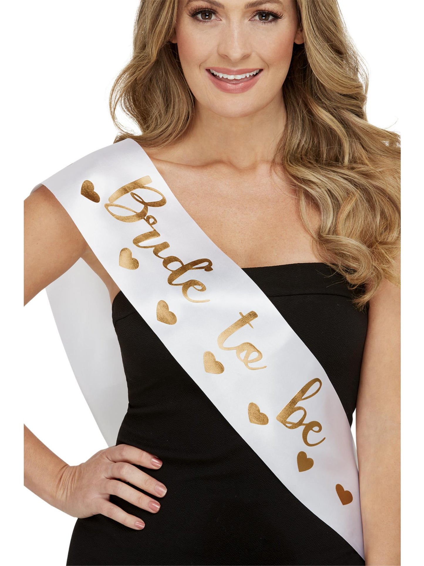 Smiffys HENPARTY Bride to Be Sash, White AC für Damen