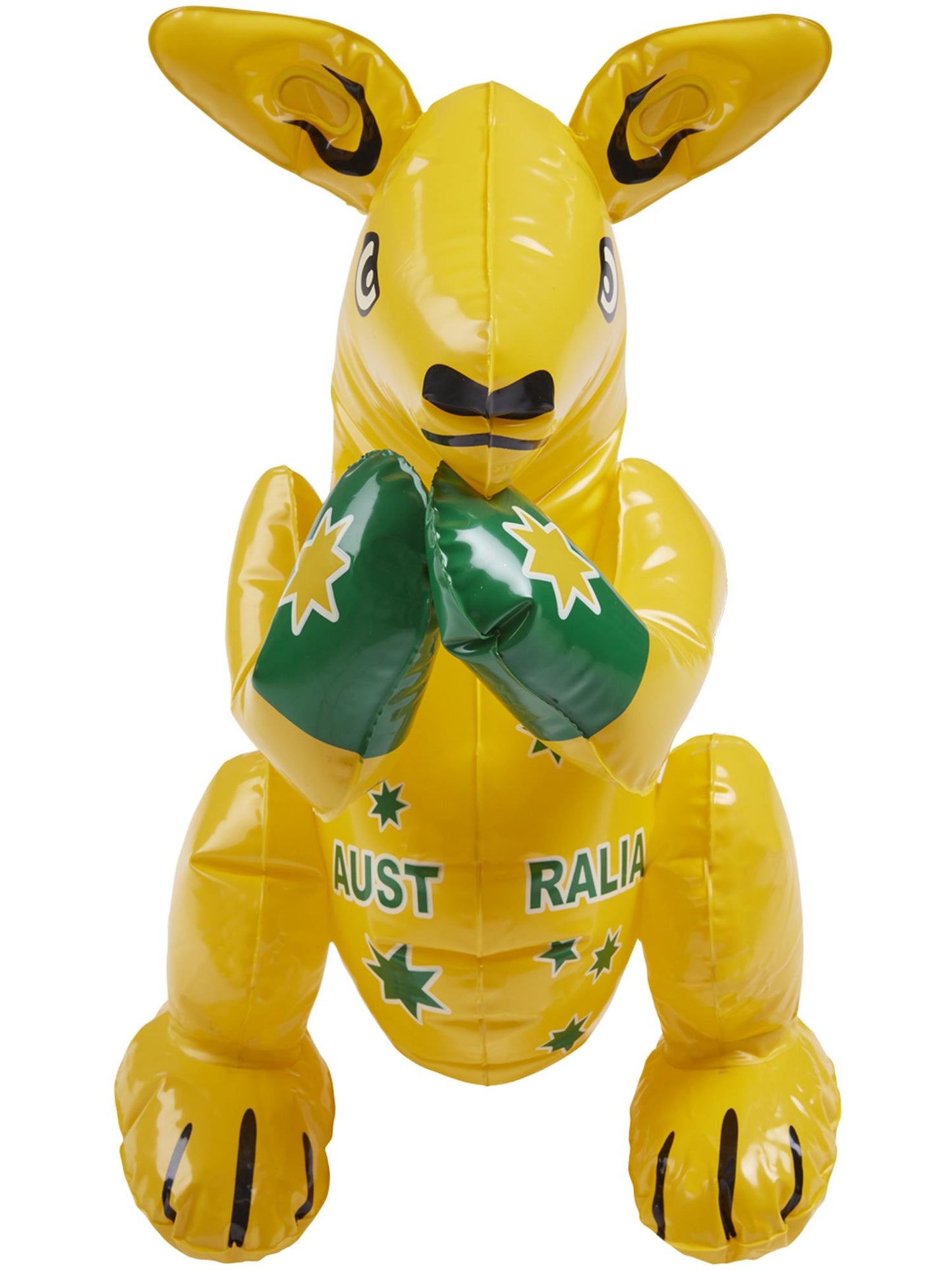 Smiffys aufblasbares gelbes Känguru mit Australia Print, 40 cm
