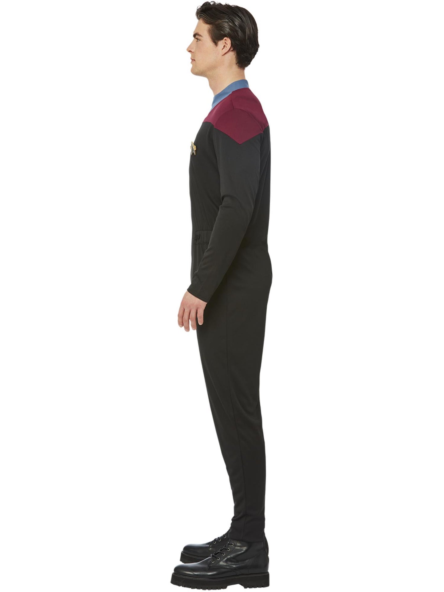Smiffys Star Trek Voyager Command Uniform für Herren in Schwarz – Seitenansicht
