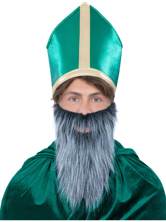 Smiffys St Patrick's Hat für Herren grün mit Bart