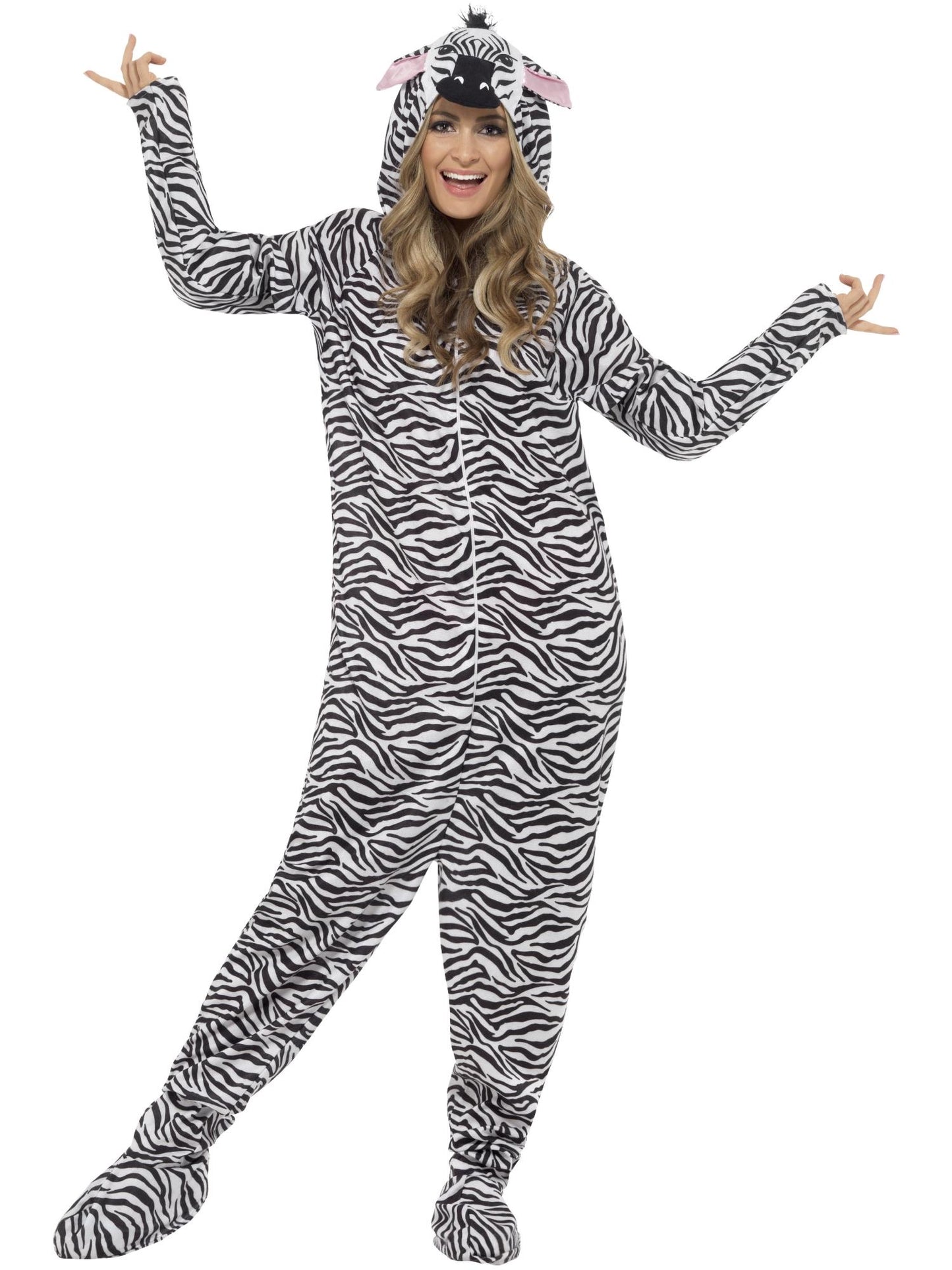 Smiffys Zebra Costume, Black & White CS für Unisex