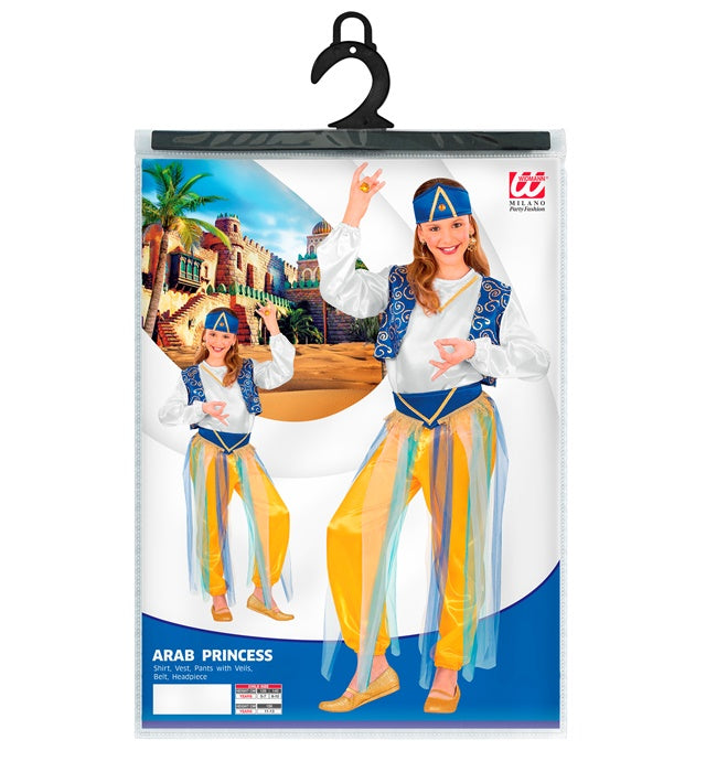 Arabische Prinzessin Kostüm mit Bluse, Weste, Hose und Kopfbedeckung