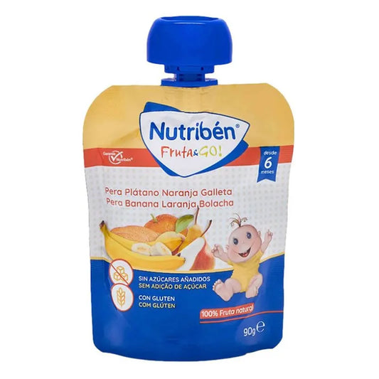 NUTRIBEN NUTRIBEN Fruit & Go Birne Banane Orange und Keks 90 g Kosmetik