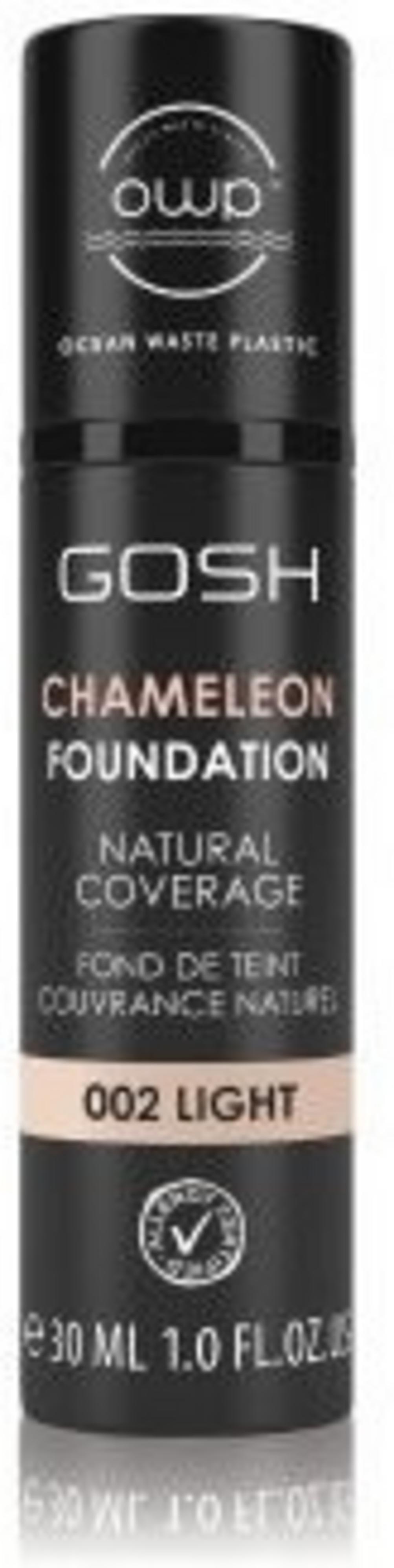 Gosh Gosh, Chameleon, Natürlich, Flüssige Grundierung, 002, Licht, 30 ml Regular