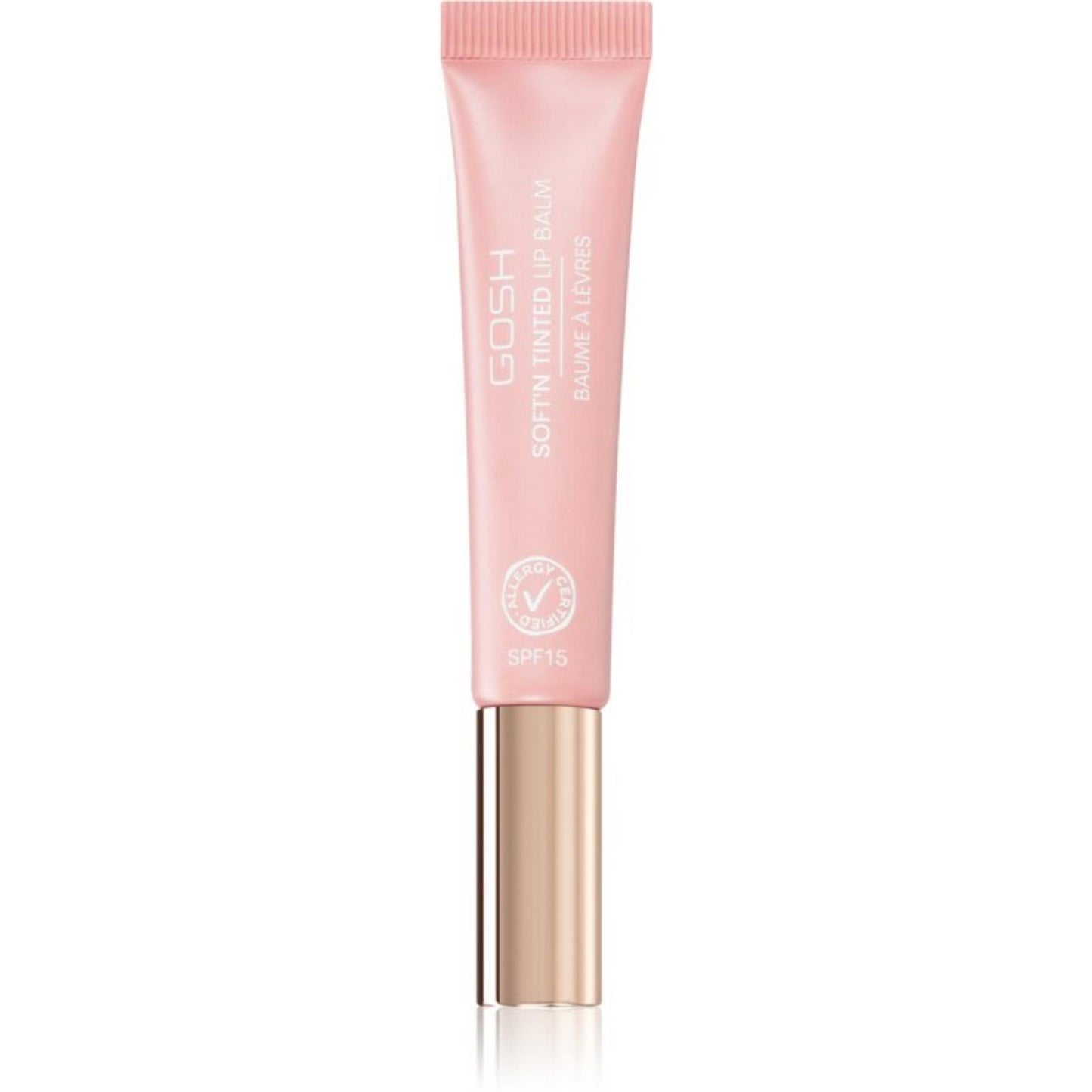 Gosh, Soft'n Tinted, Vegan, Feuchtigkeitsspendend, Lippenbalsam, 003, Rose, SPF 15, 8 ml