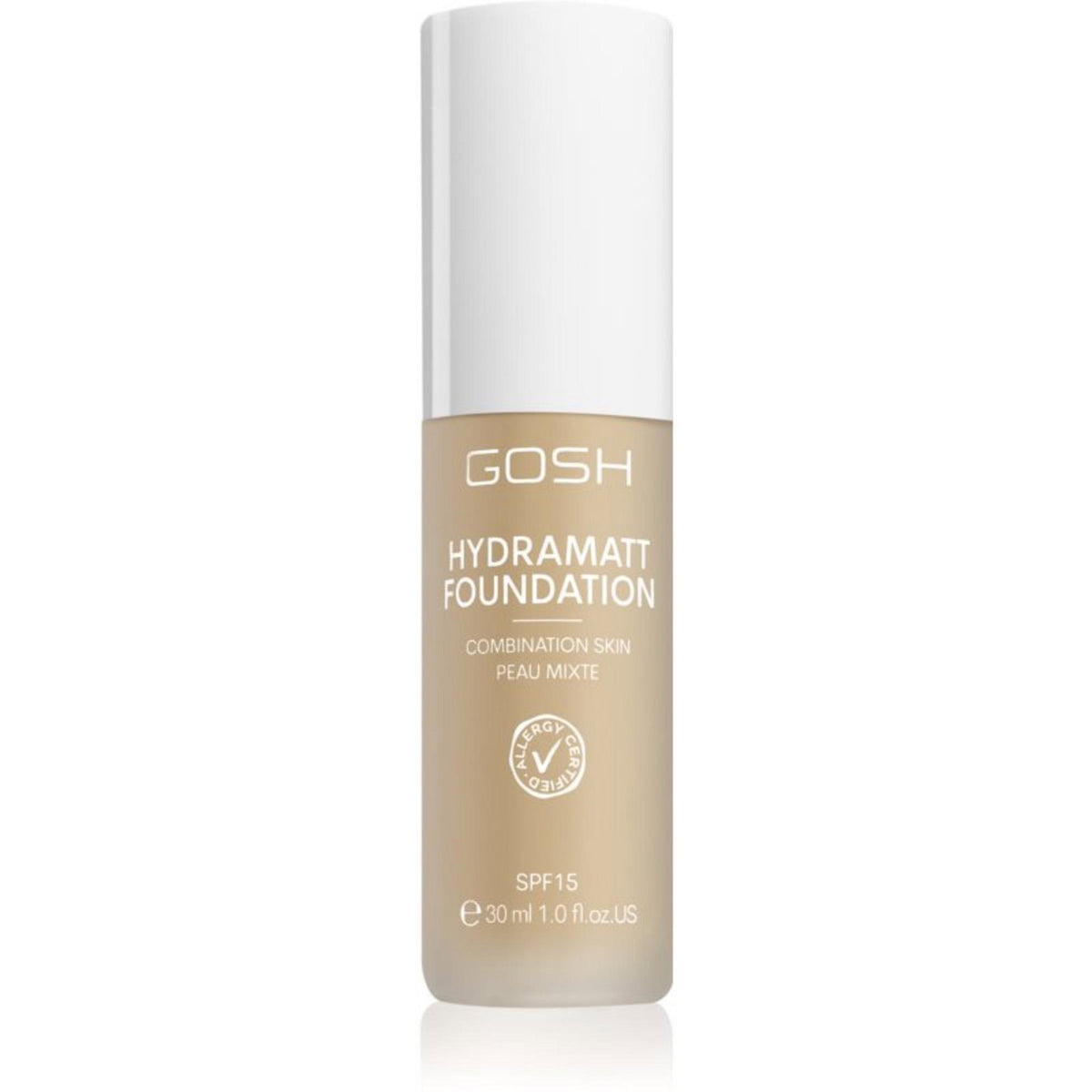 Gosh, Hydramatt, Matt, Flüssige Grundierung, 004N, Hell Neutral, SPF 15, 30 ml