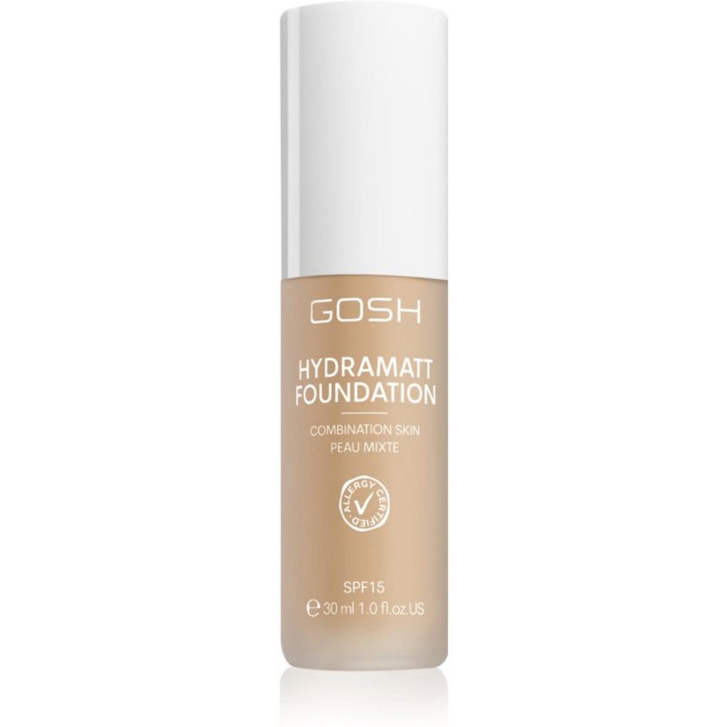 Gosh Gosh, Hydramatt, Matt, Flüssige Grundierung, 006N, Mittleres Licht, SPF 15, 30 ml Regular