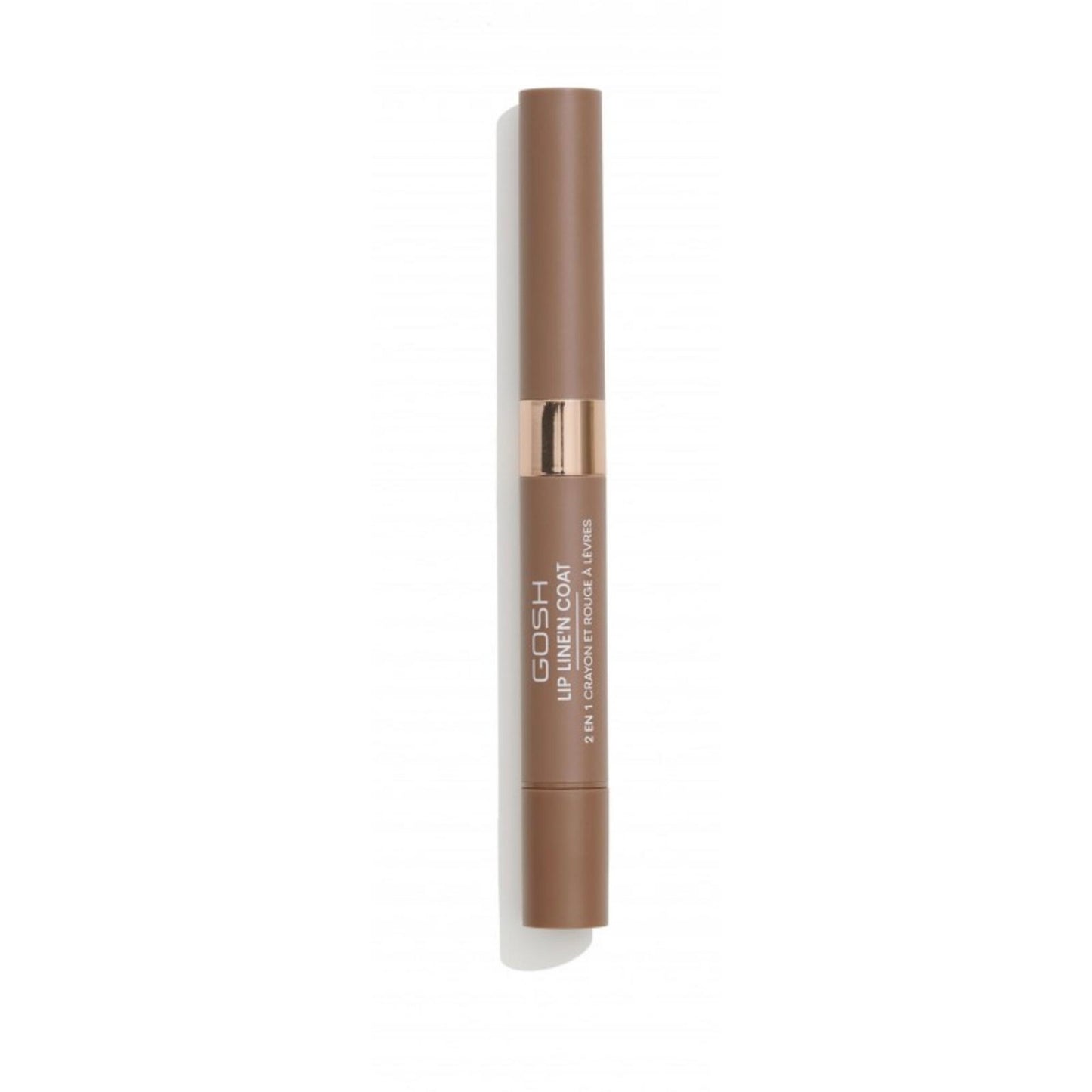 Gosh, Line'n Coat, Lippenkonturenstift & Lippenlack 2-in-1, 004, Karamell-Toffee, 2 ml